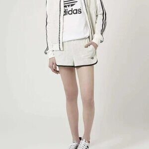 Adidas Originals X Topshop Women's Premium Leather Running Shorts Size M AB9741